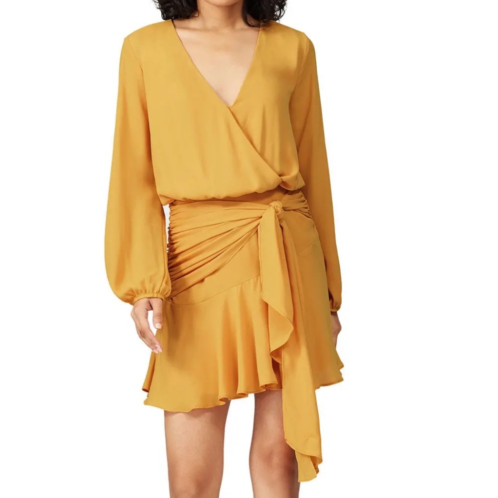 Tie Waist Surplice Dress